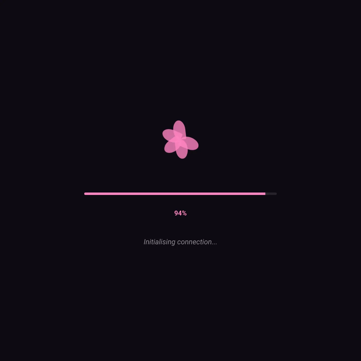 the project is loading