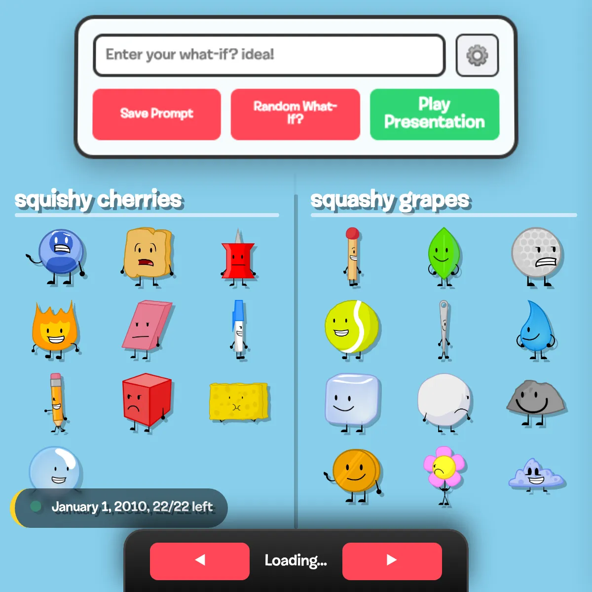 the project is loading