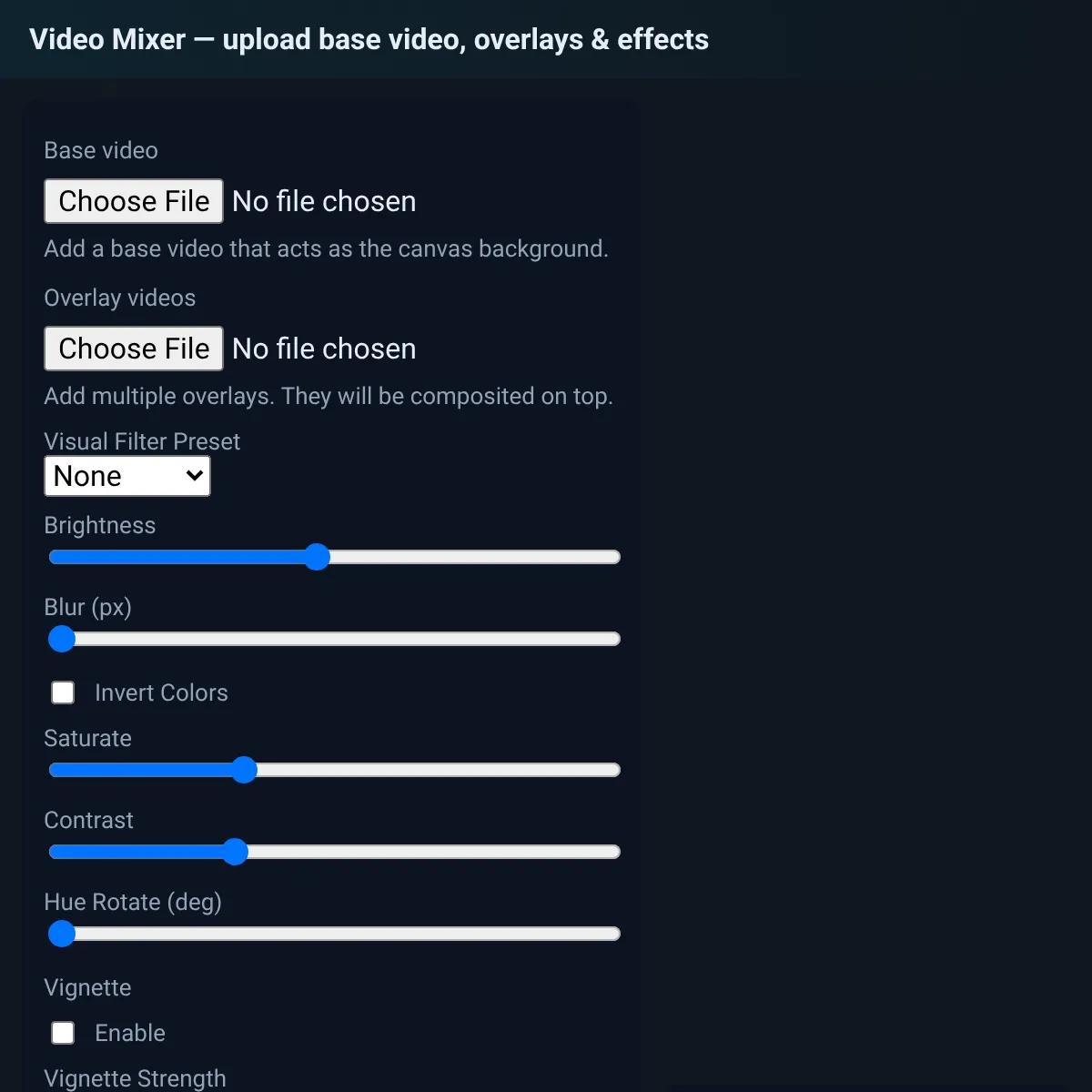 Video Mixer