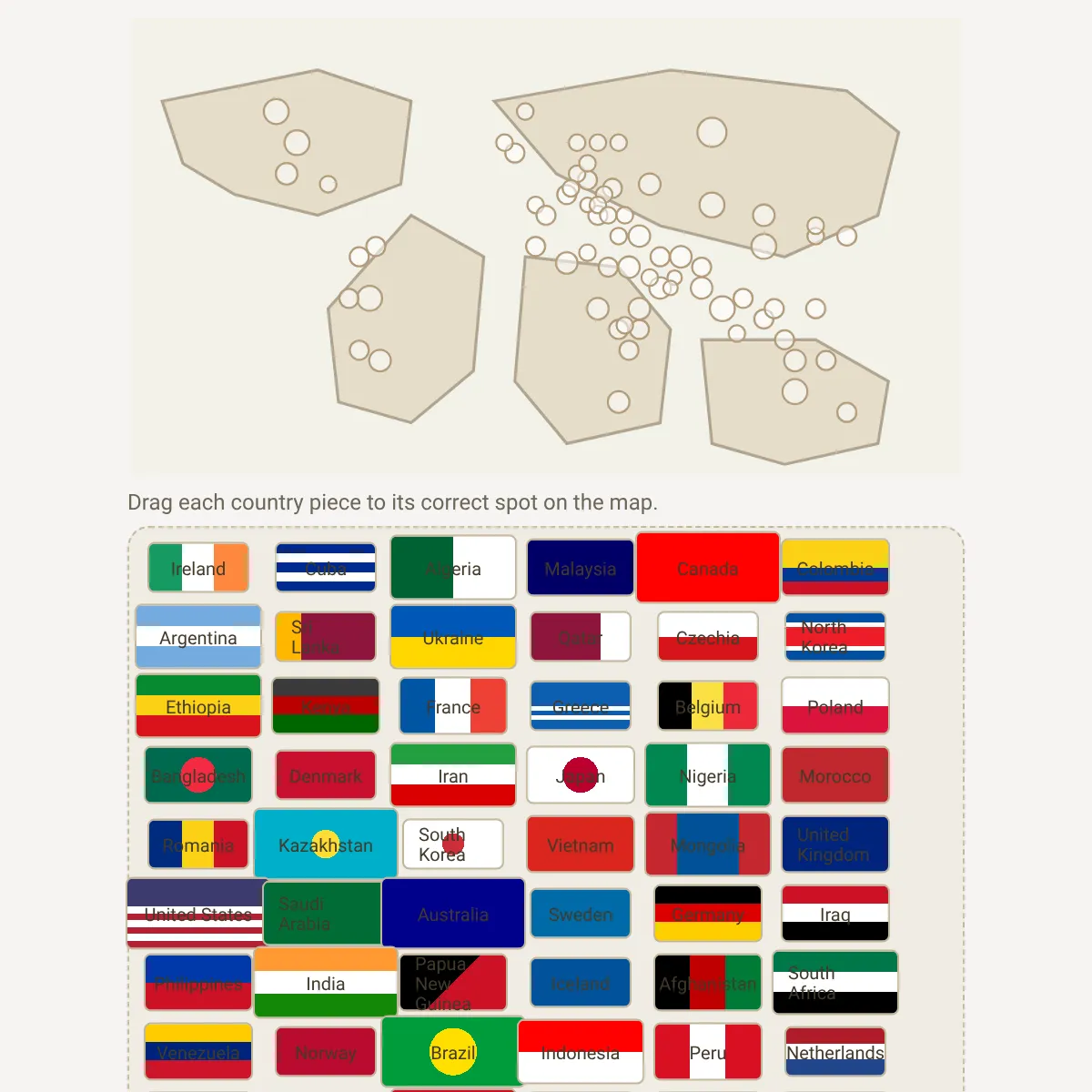 Mapology Country Puzzle