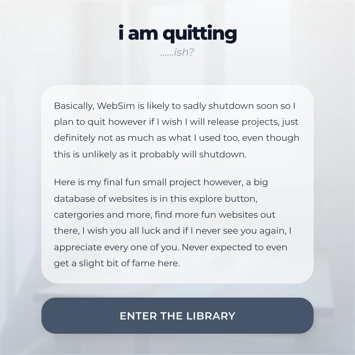 the project is loading