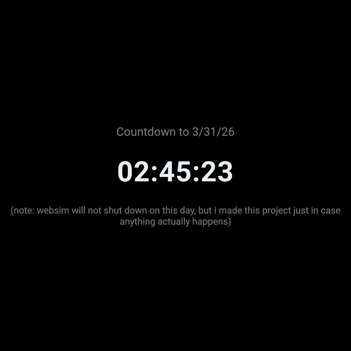 the shutdown countdown