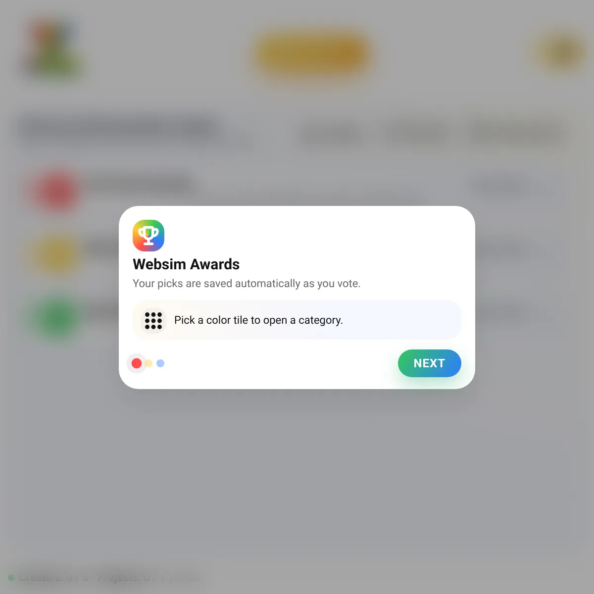 the project is loading