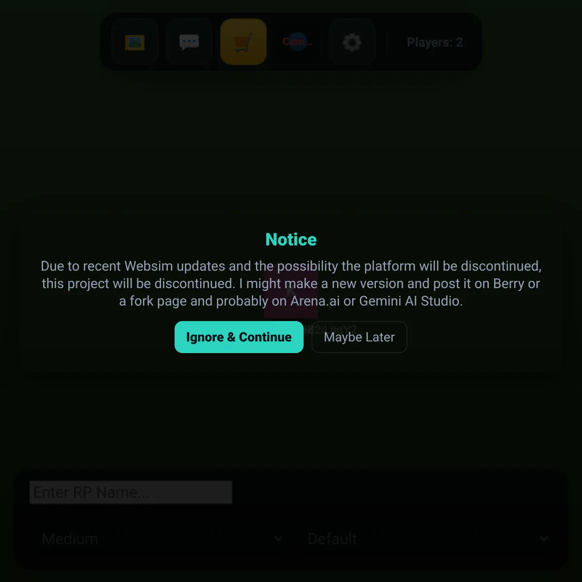 the project is loading