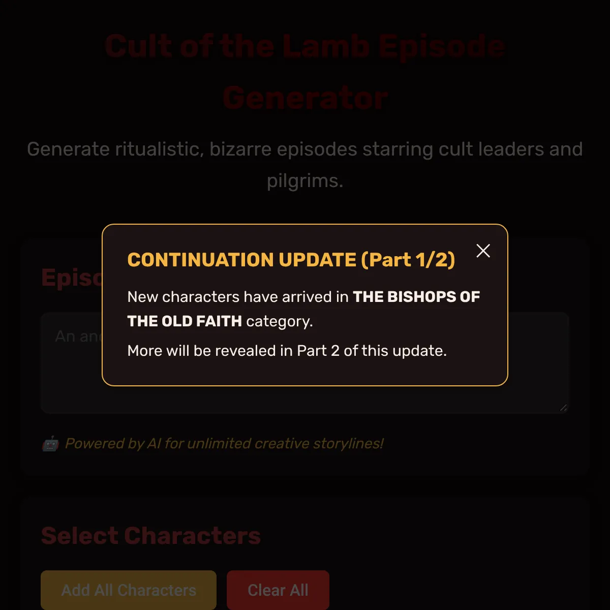 the project is loading