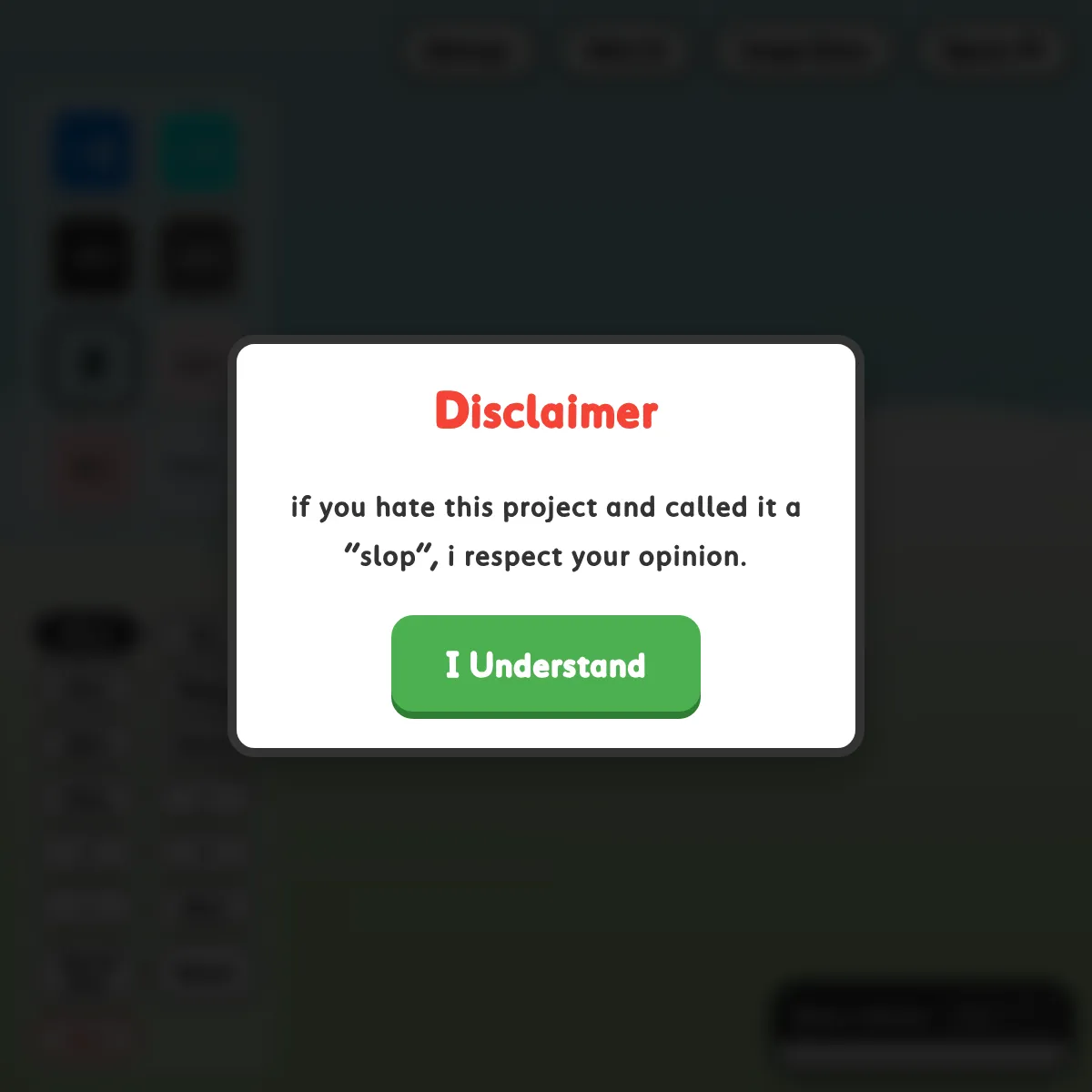 the project is loading