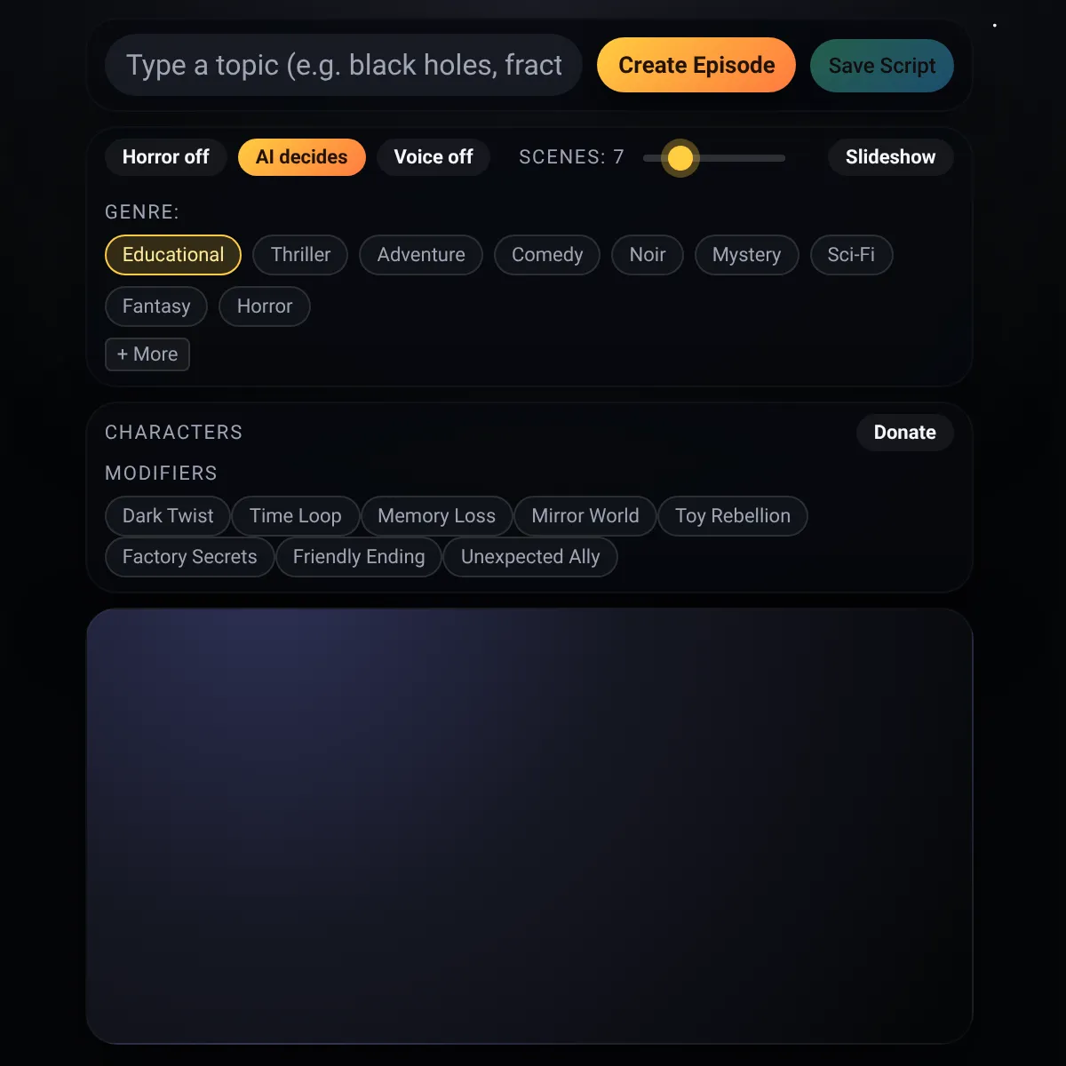 the project is loading