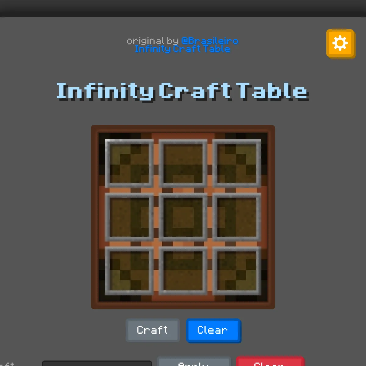 Infinity Craft Table