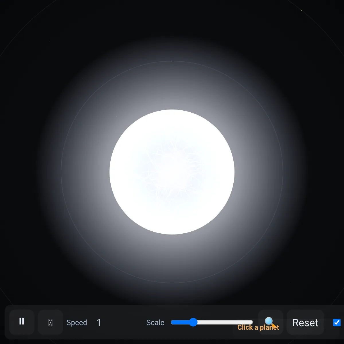 2D Solar System Explorer