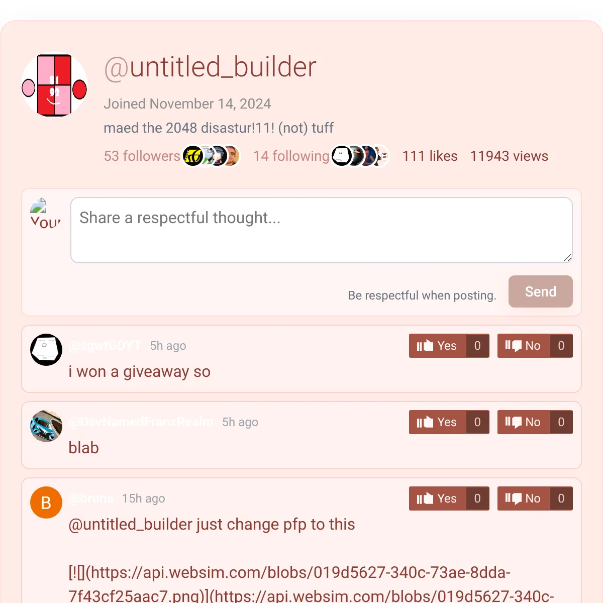 the project is loading
