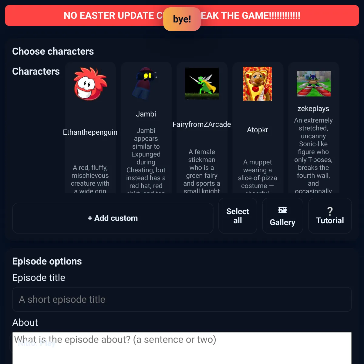 the project is loading