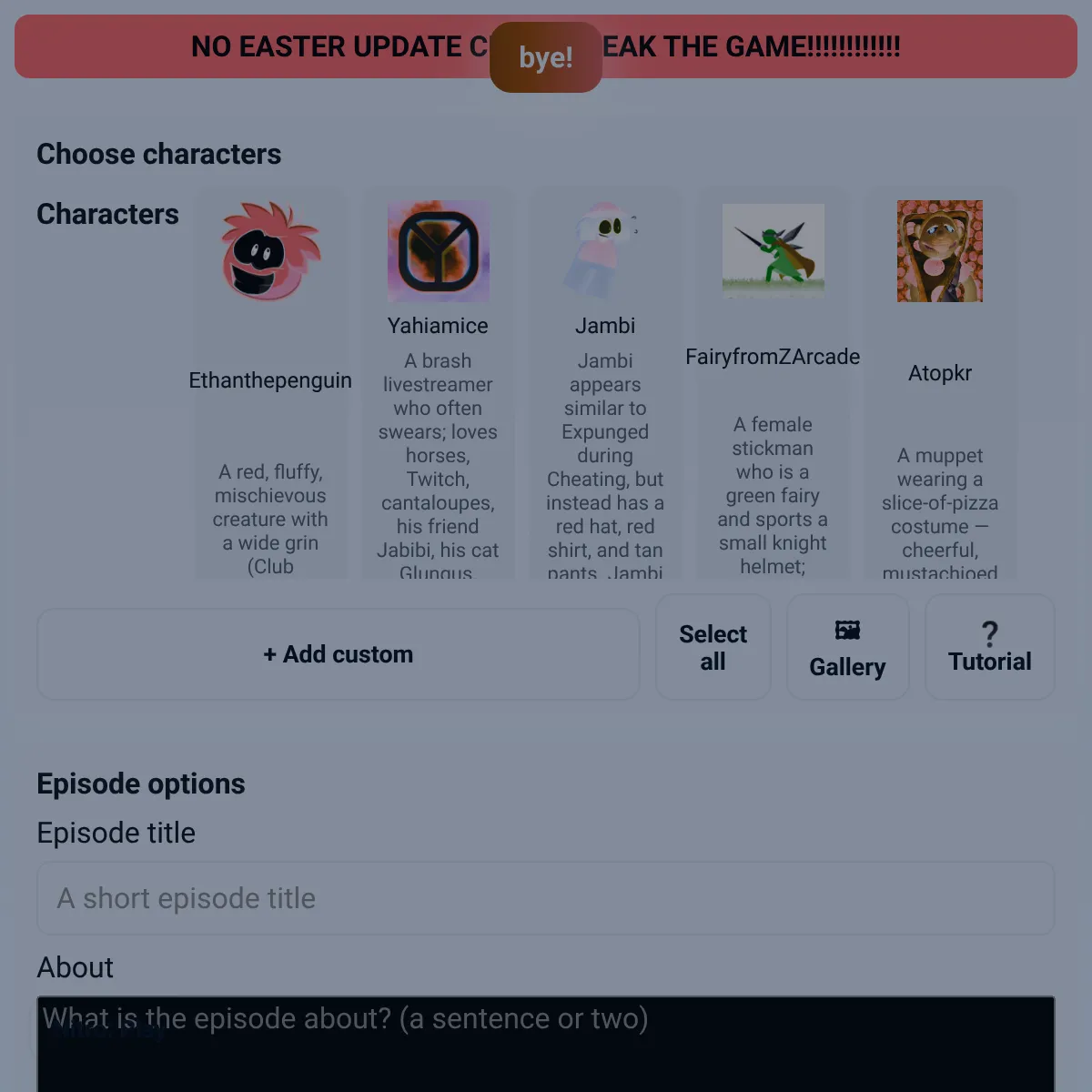 the project is loading