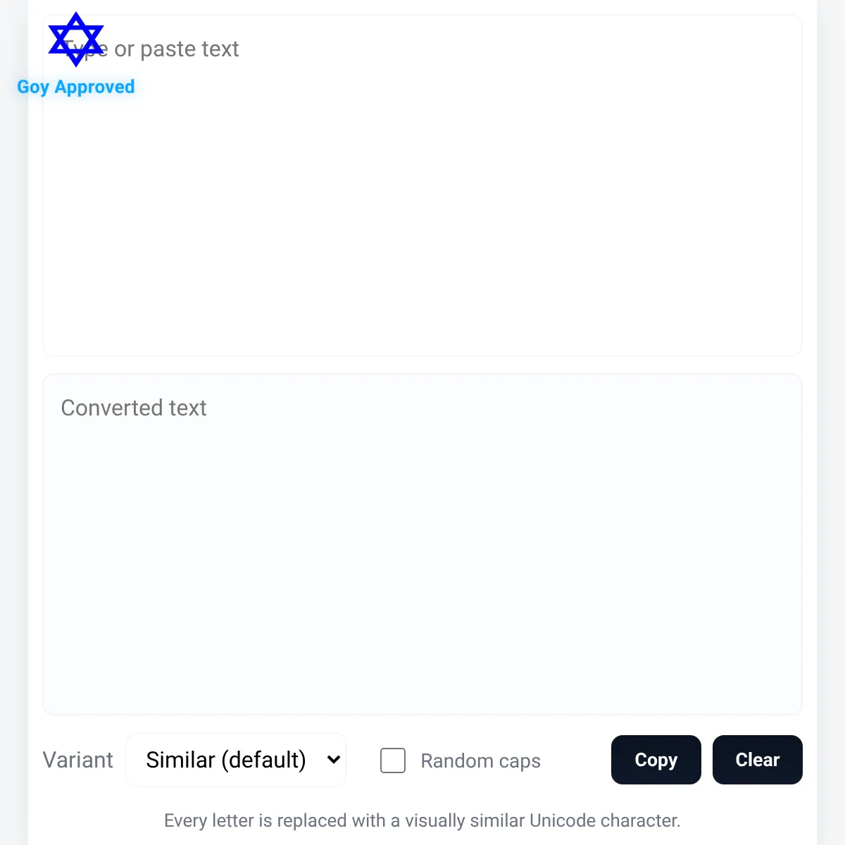 text changer