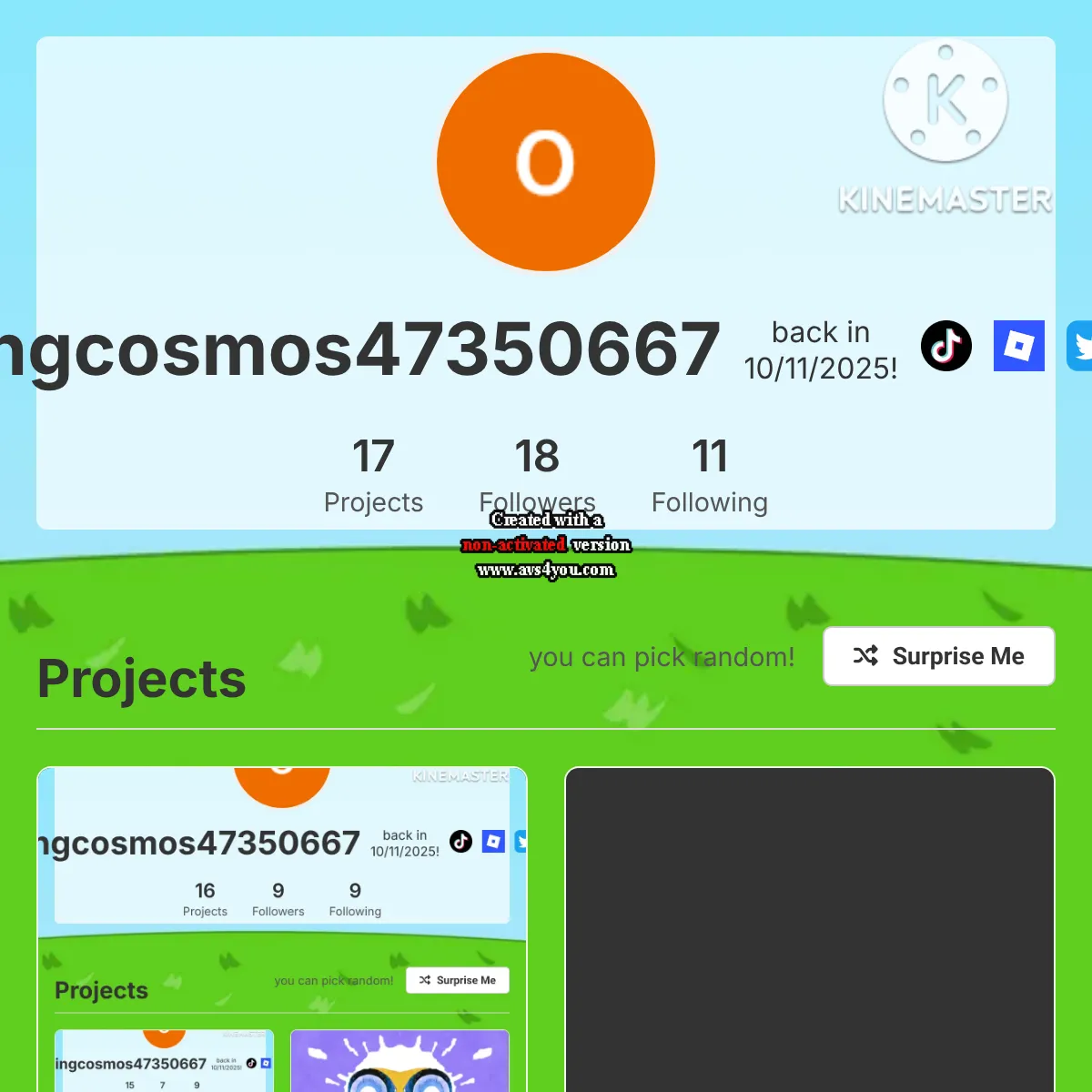 the project is loading