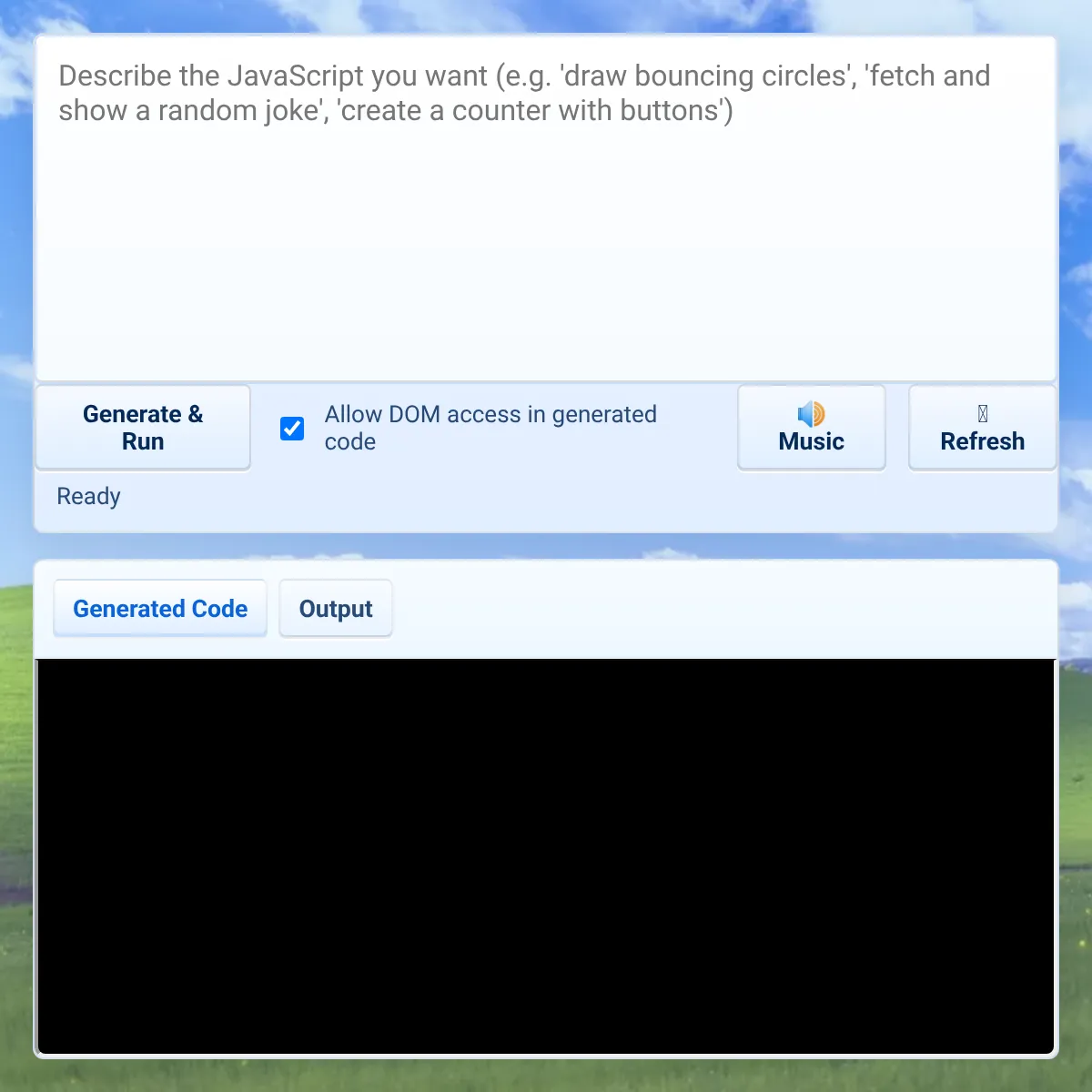 javascript Code Generator