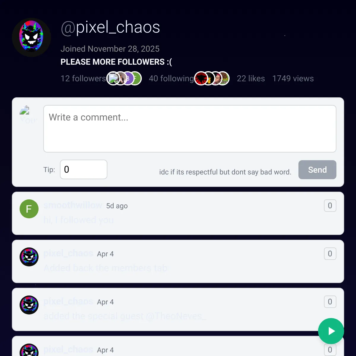 the project is loading
