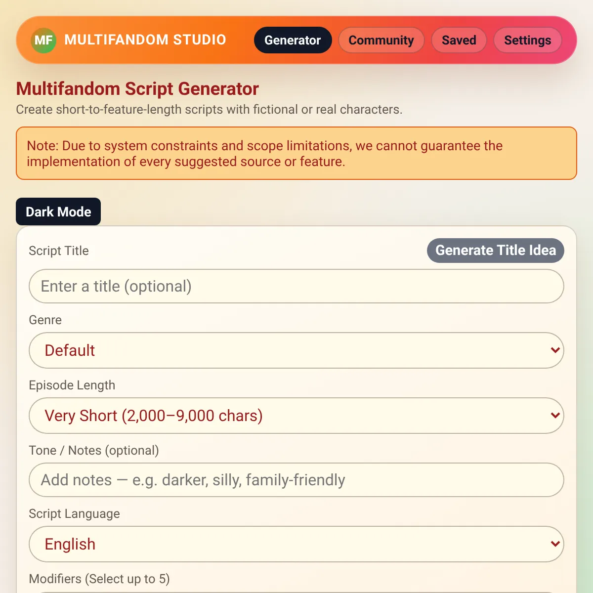 the project is loading