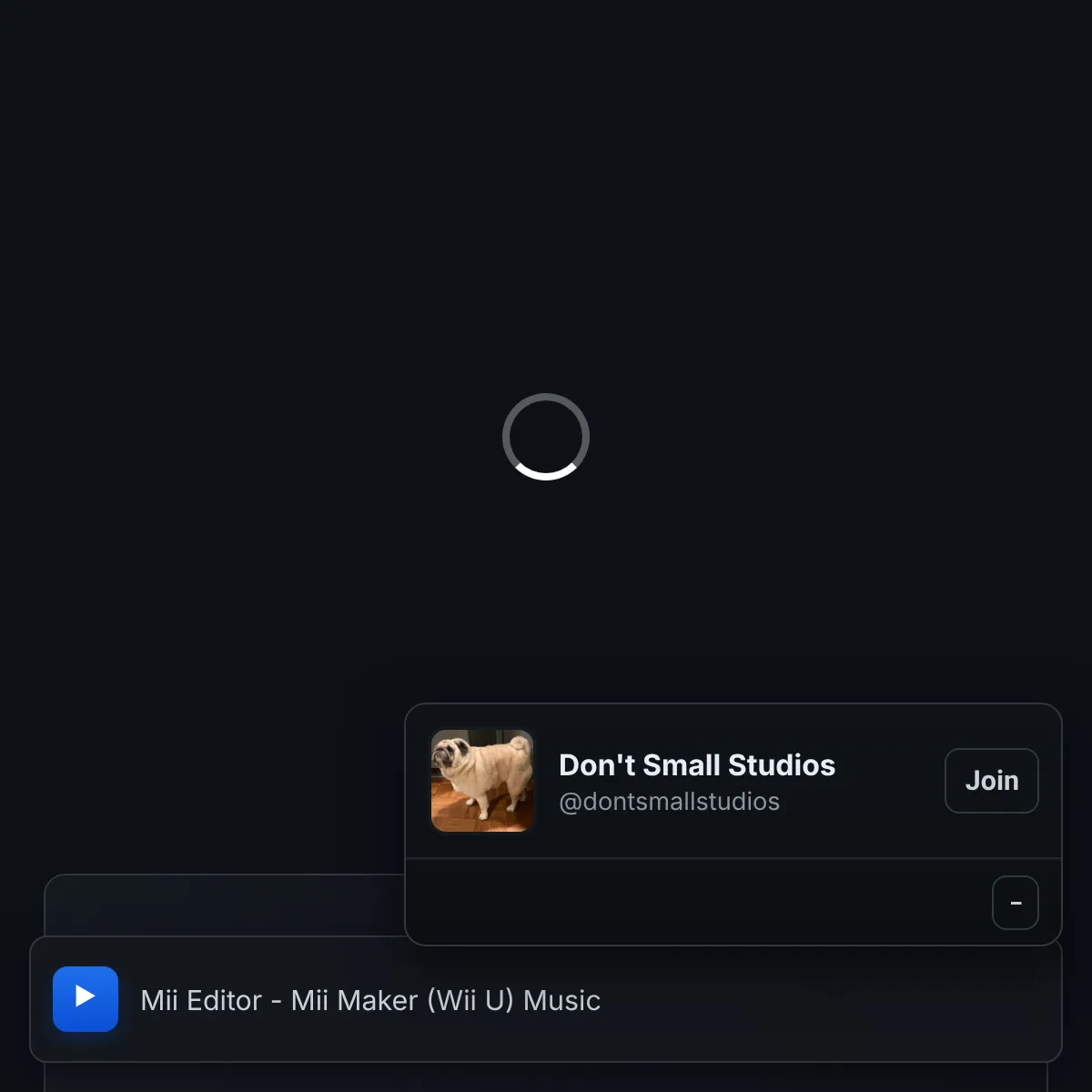 the project is loading