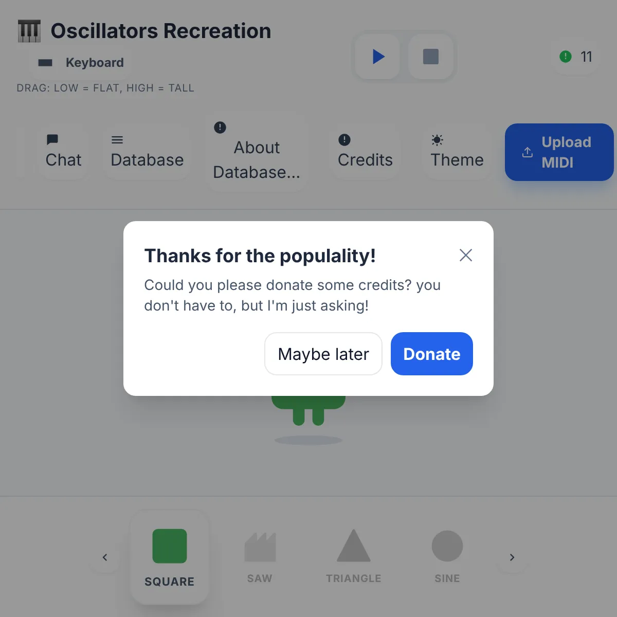 the project is loading