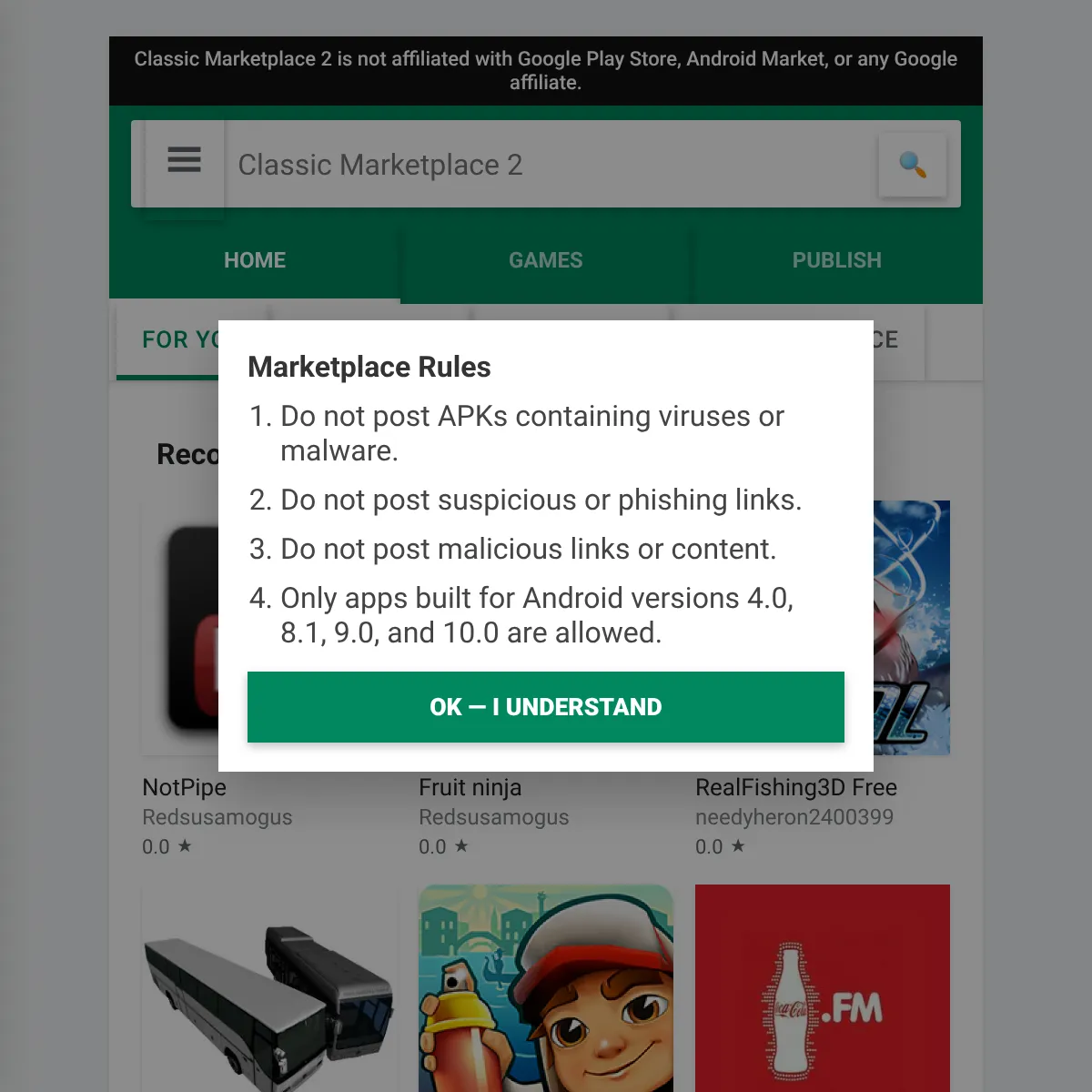 the project is loading