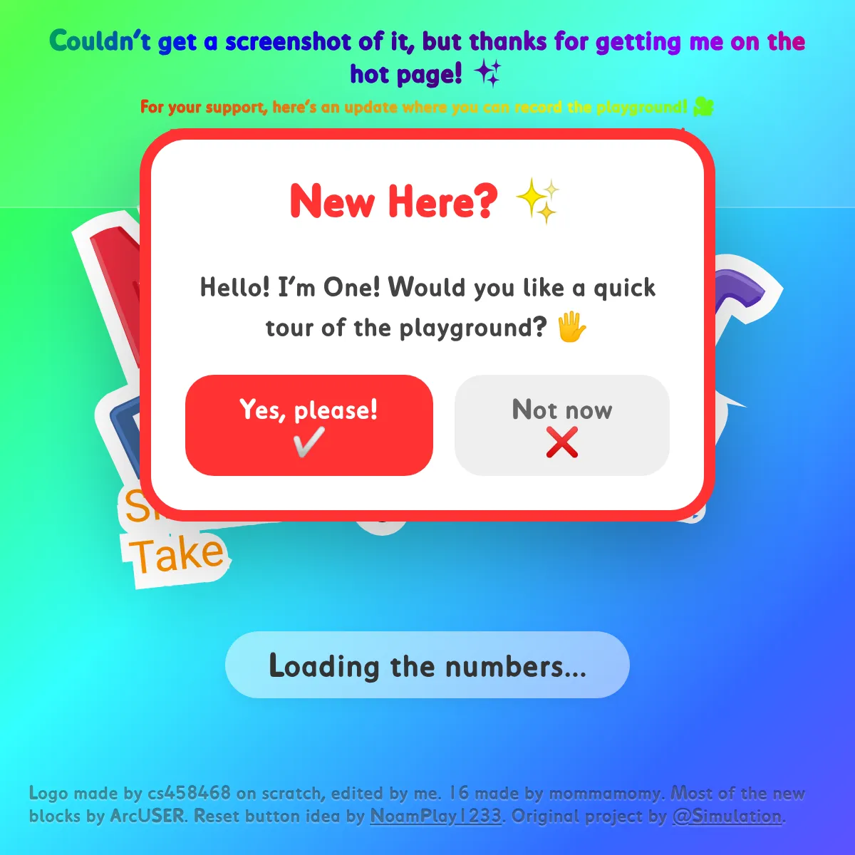 the project is loading