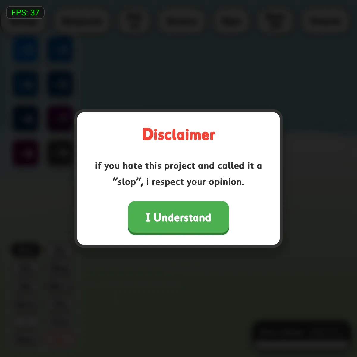 the project is loading