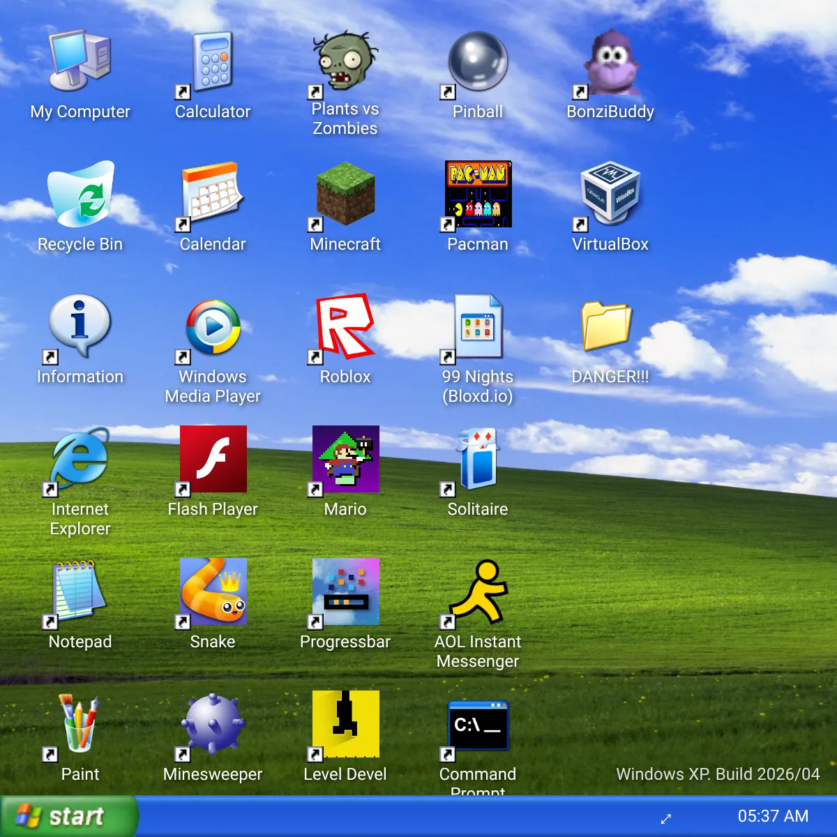 Windows XP Simulator with AI Internet