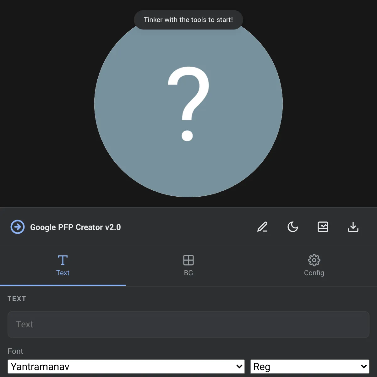Google PFP Creator (POST DIRECTLY TO COMMENTS)