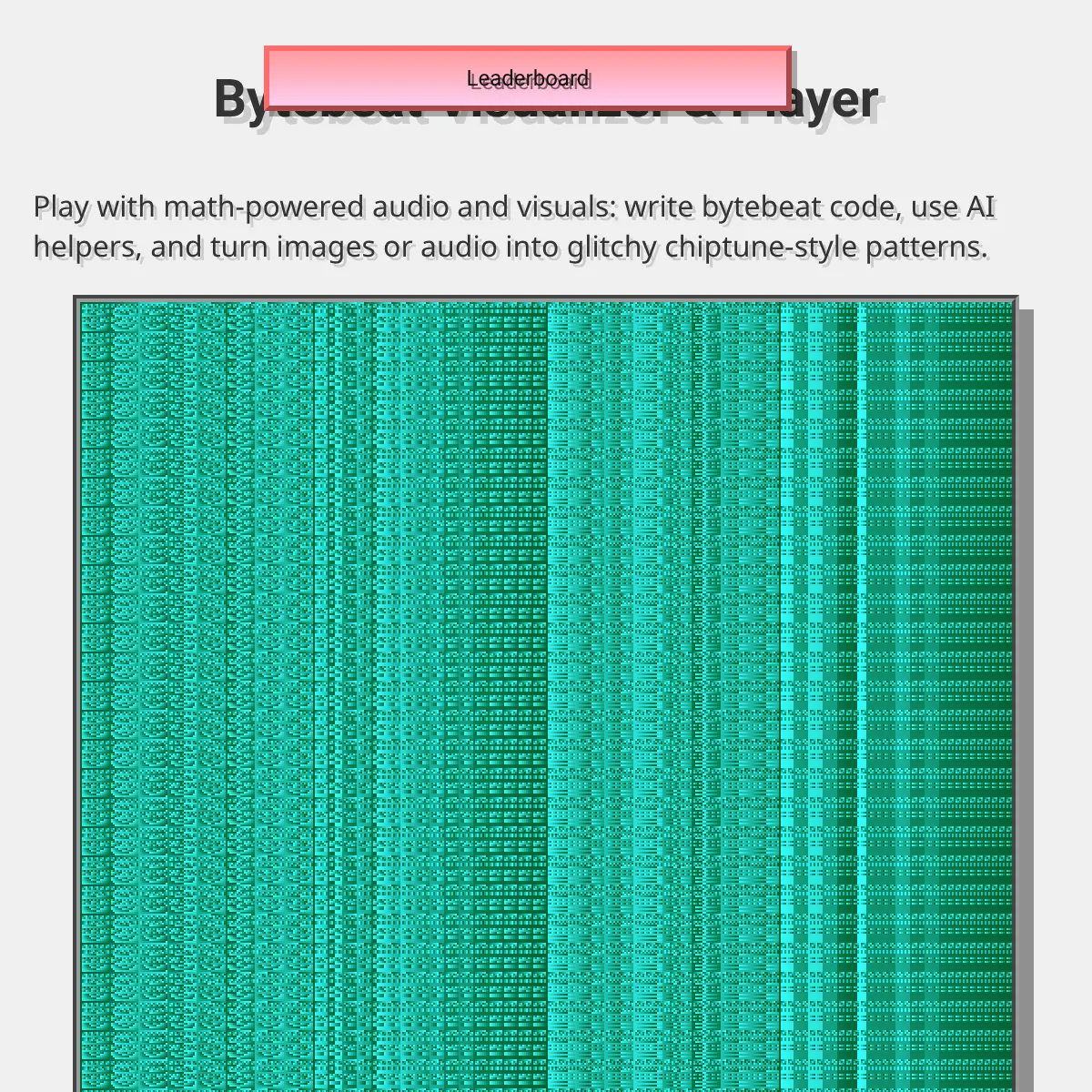 Bytebeat Visualizer & Player