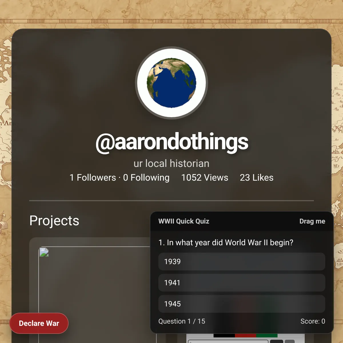 the project is loading