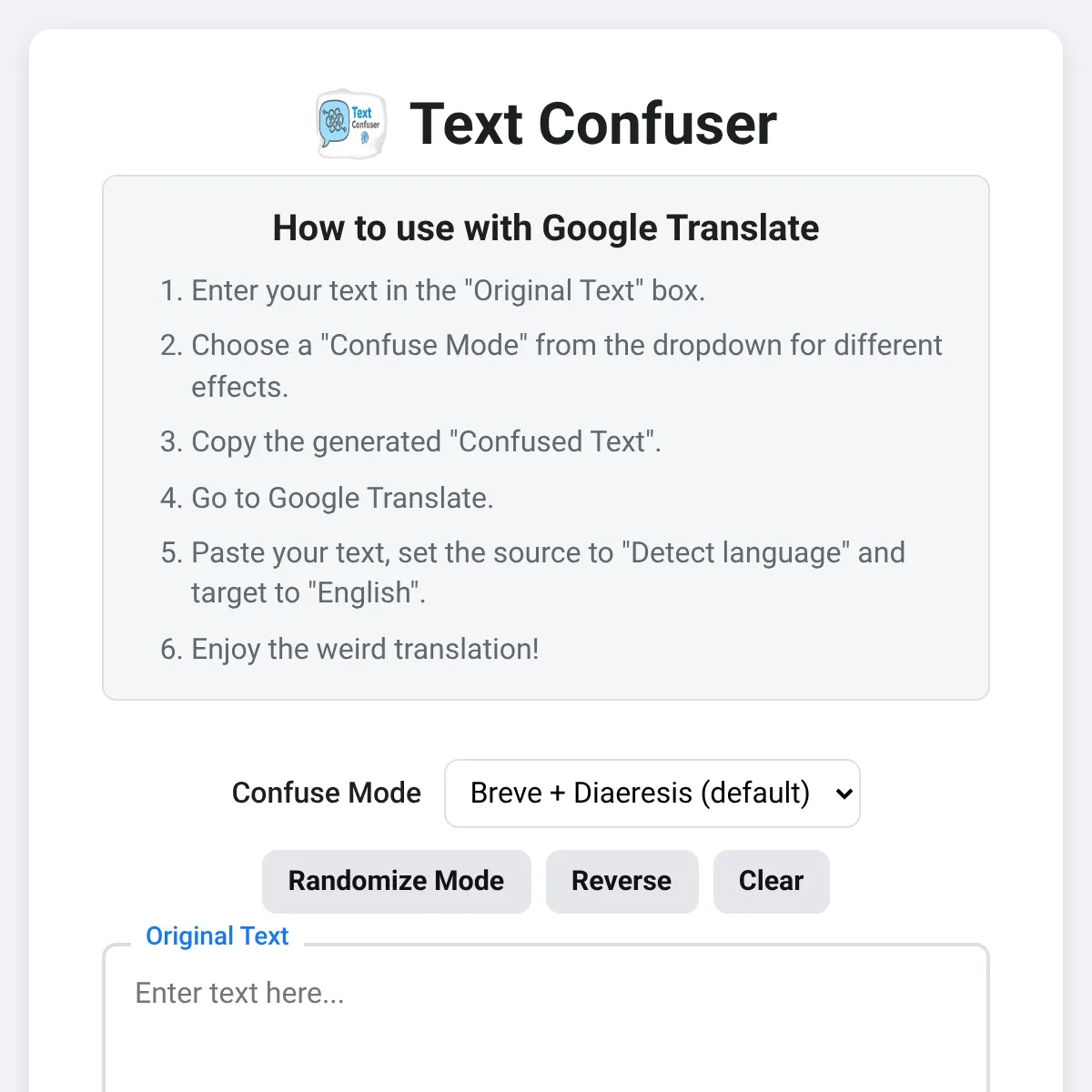 Text Confuser
