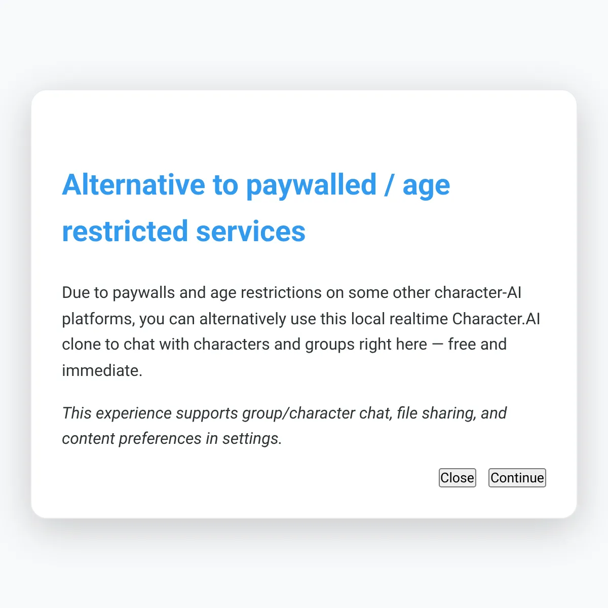 Character.AI But better