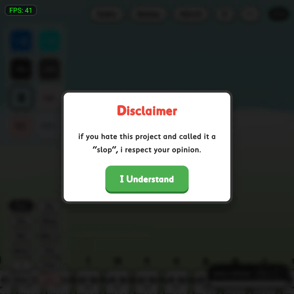 the project is loading