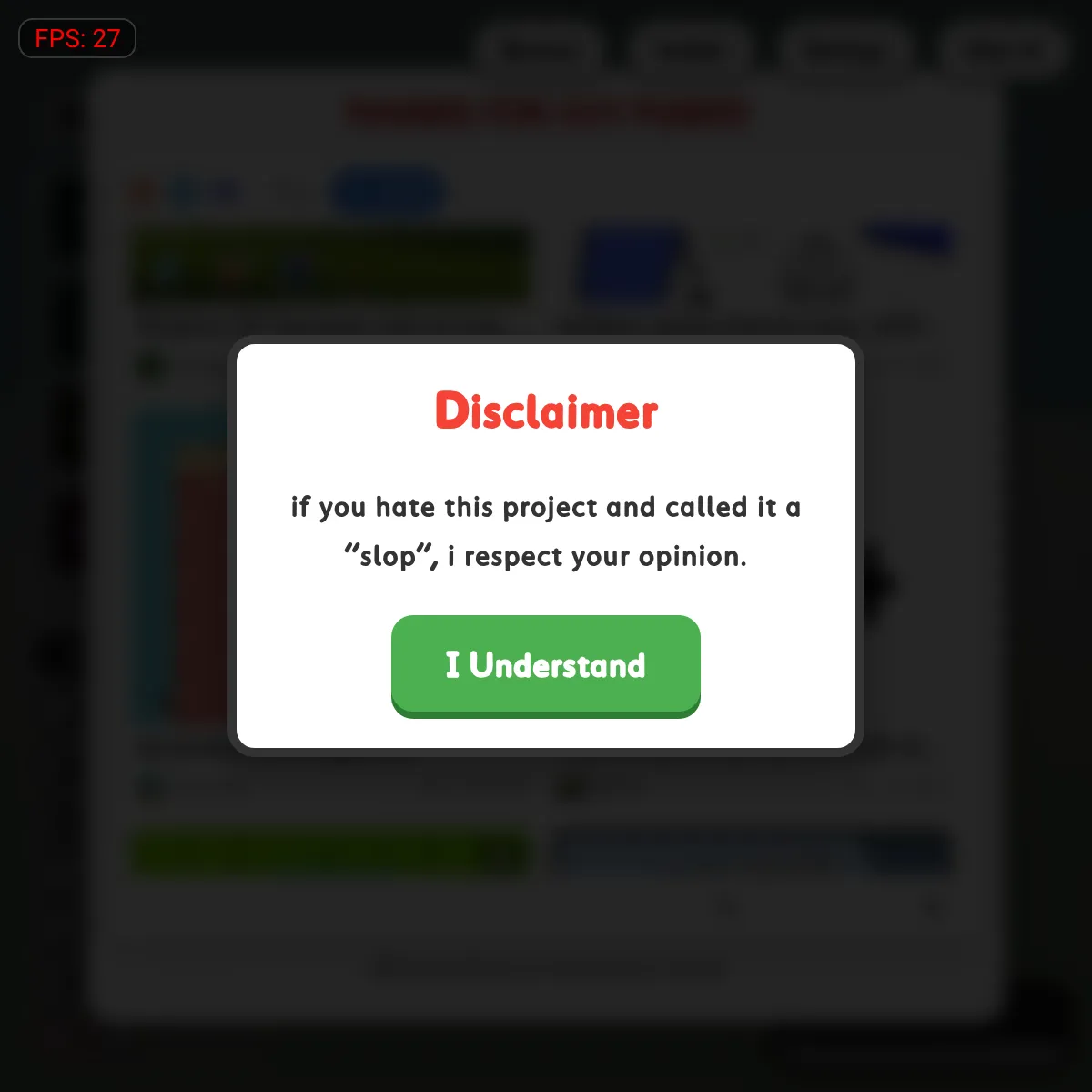 the project is loading