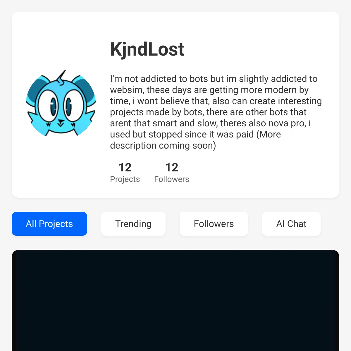 the project is loading