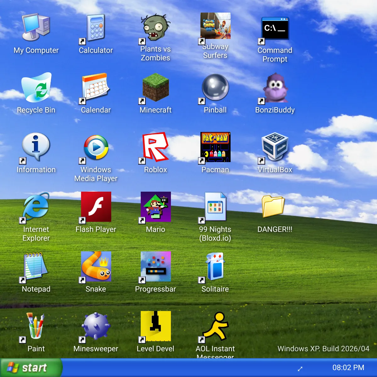 Windows XP Simulator with AI Internet