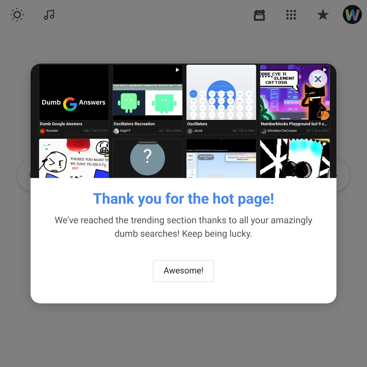 the project is loading