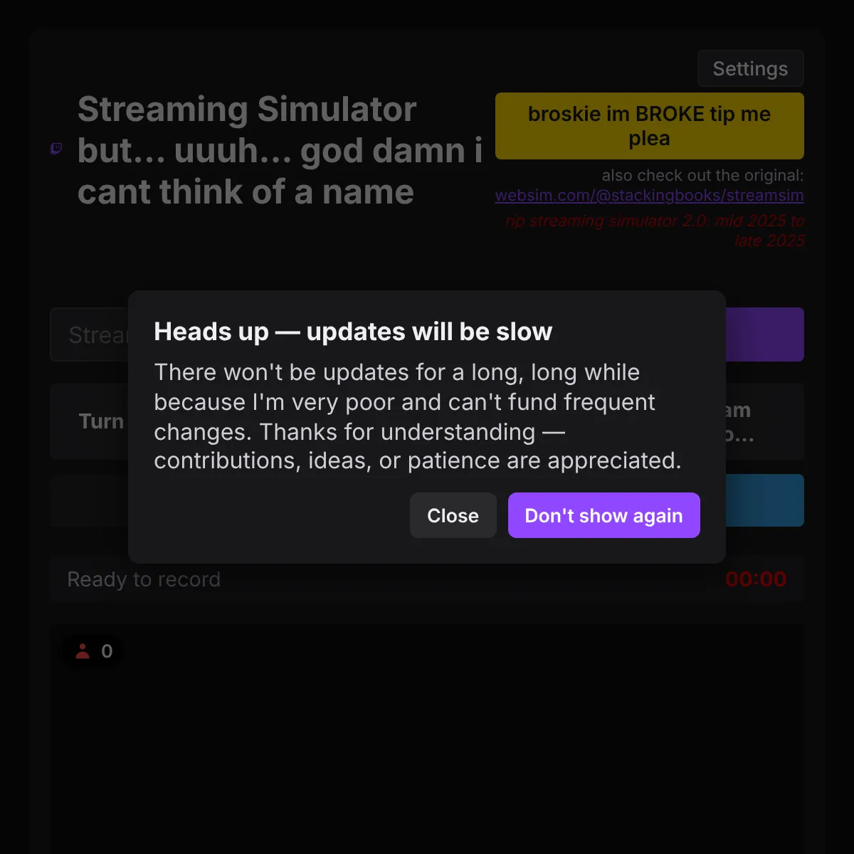the project is loading