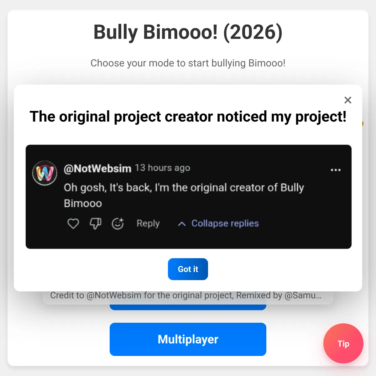 the project is loading