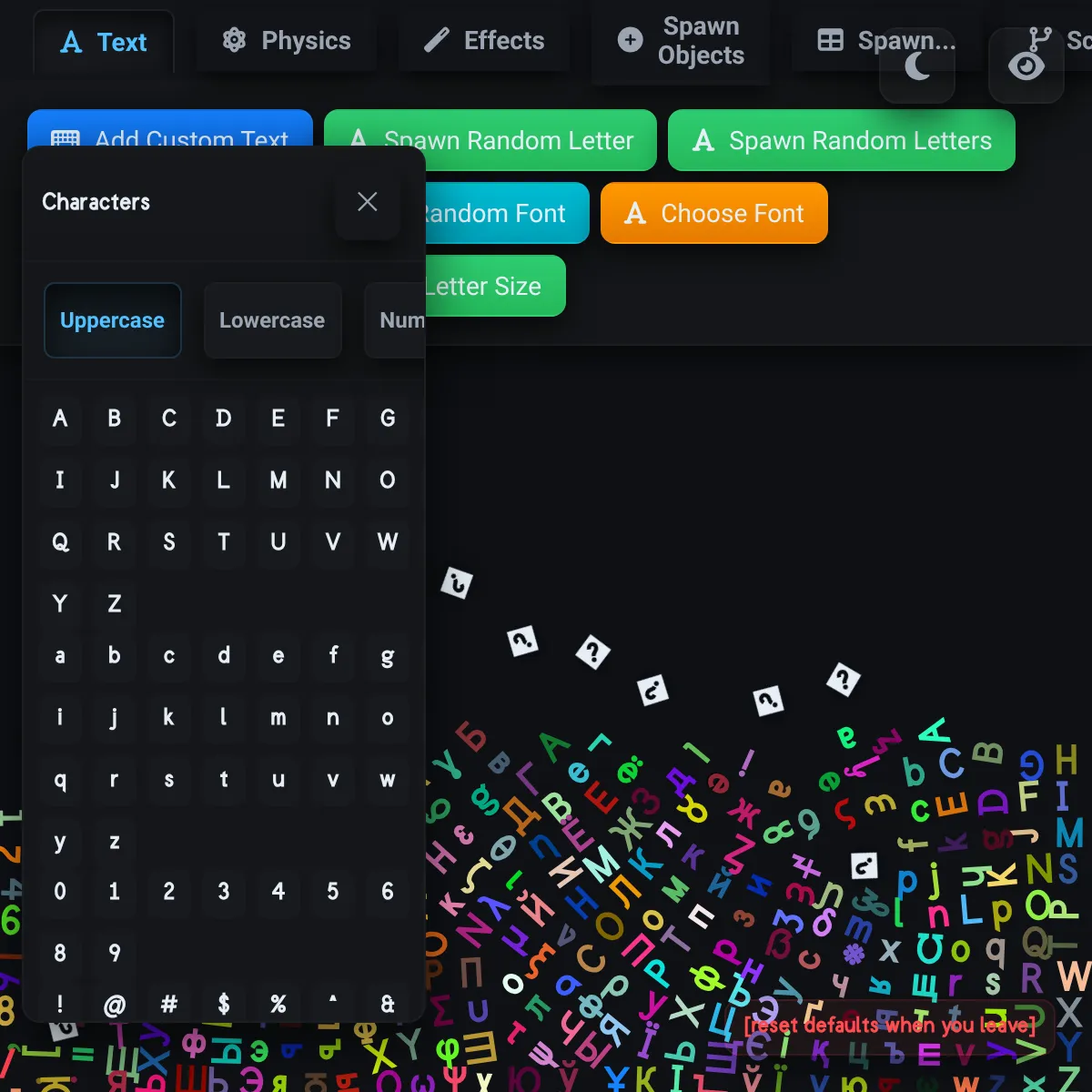 the project is loading