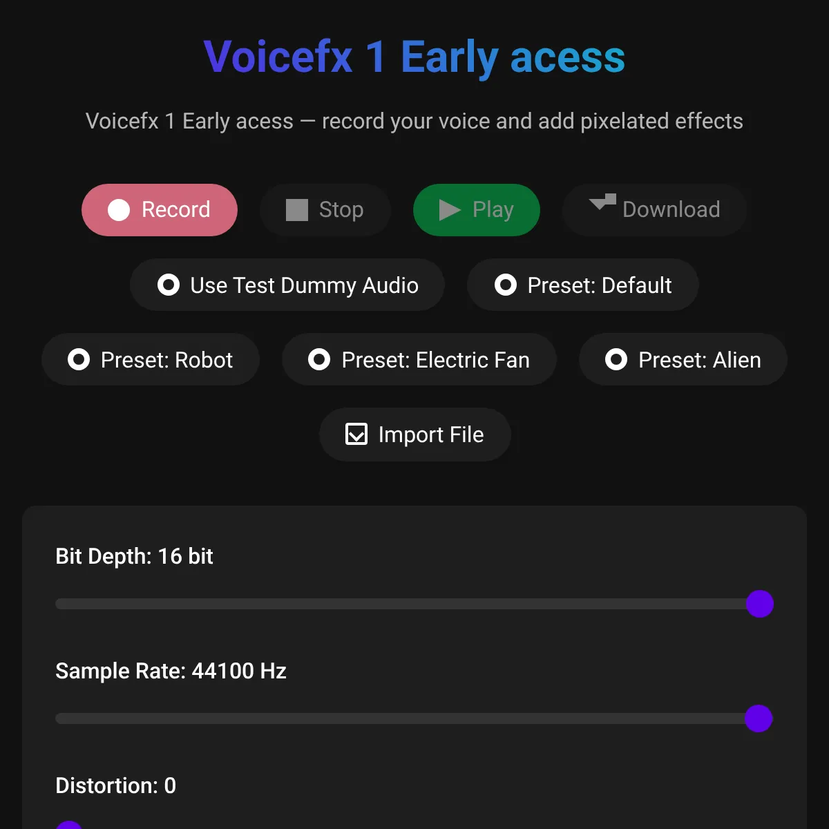 Voicefx 1 Changer Microphone File audio