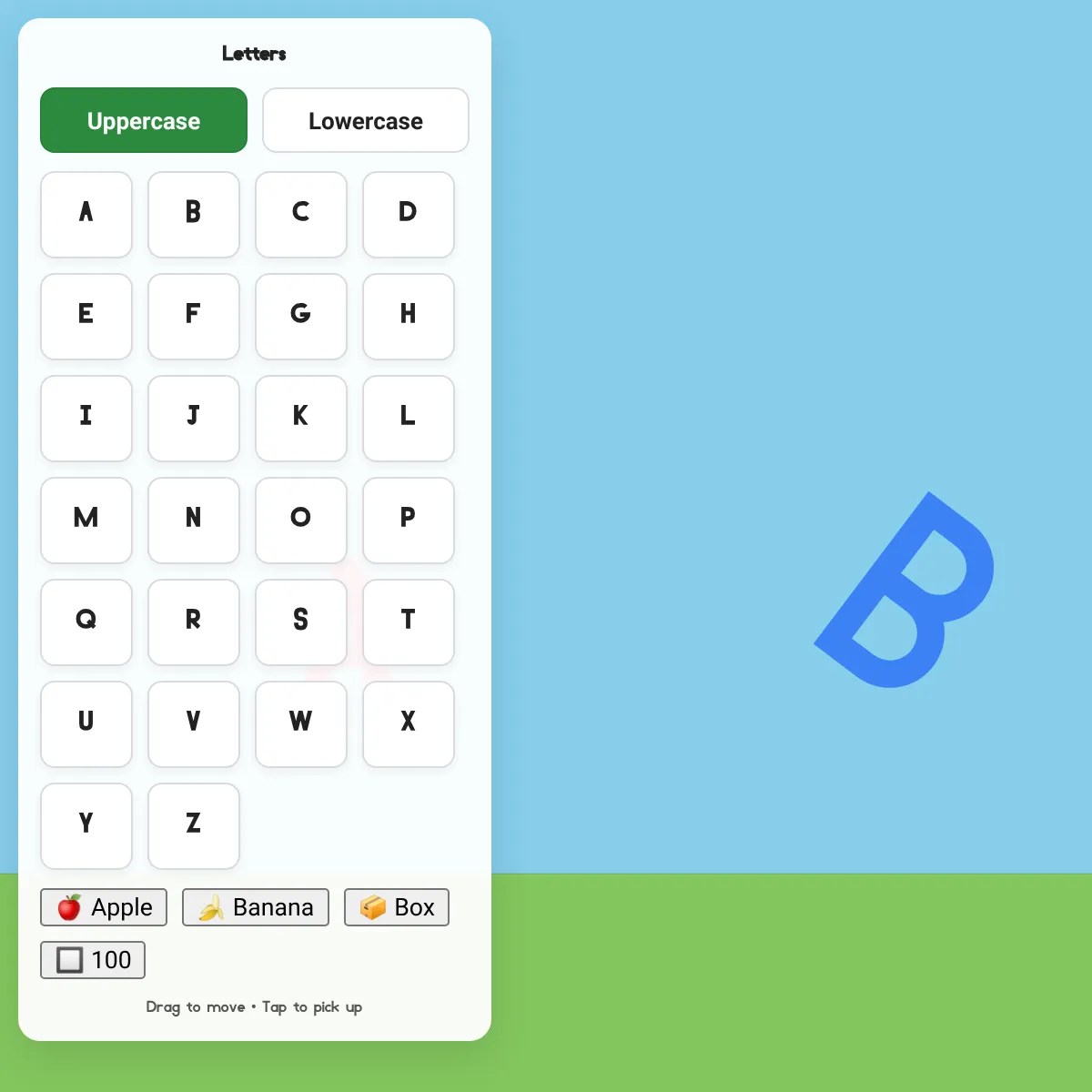 Alphabet Sandbox