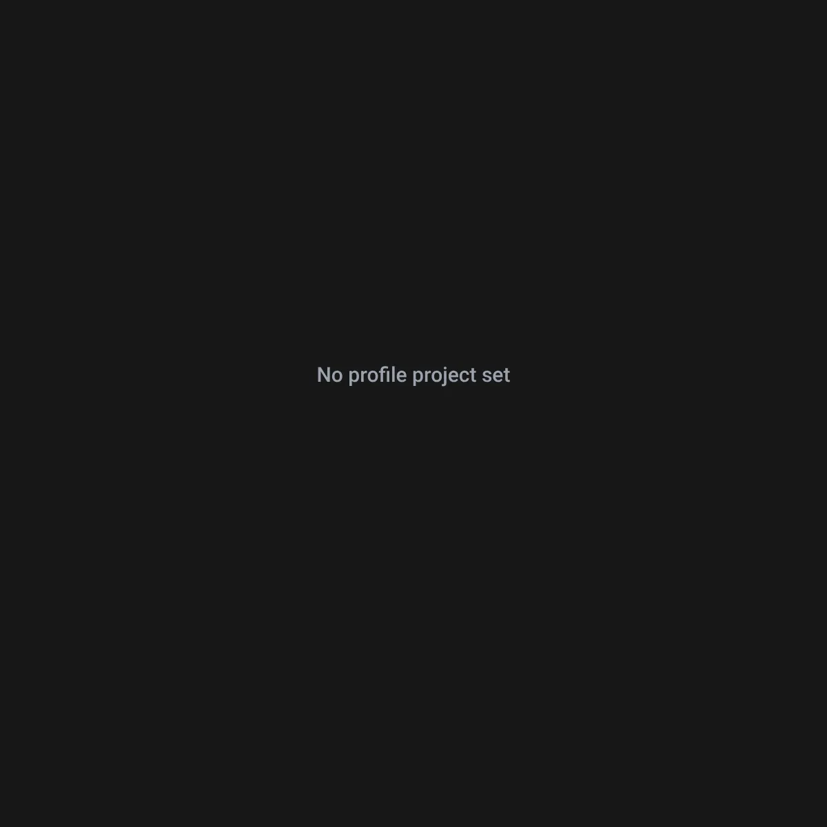 the project is loading