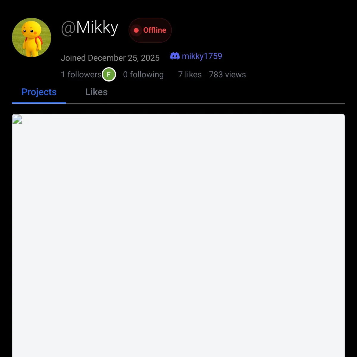 the project is loading