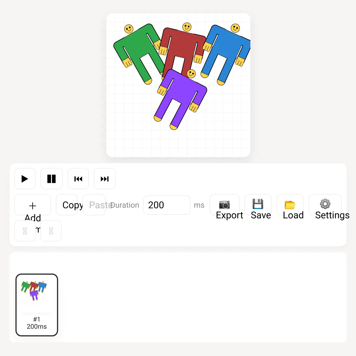 Grid Humanoid Animation Tool
