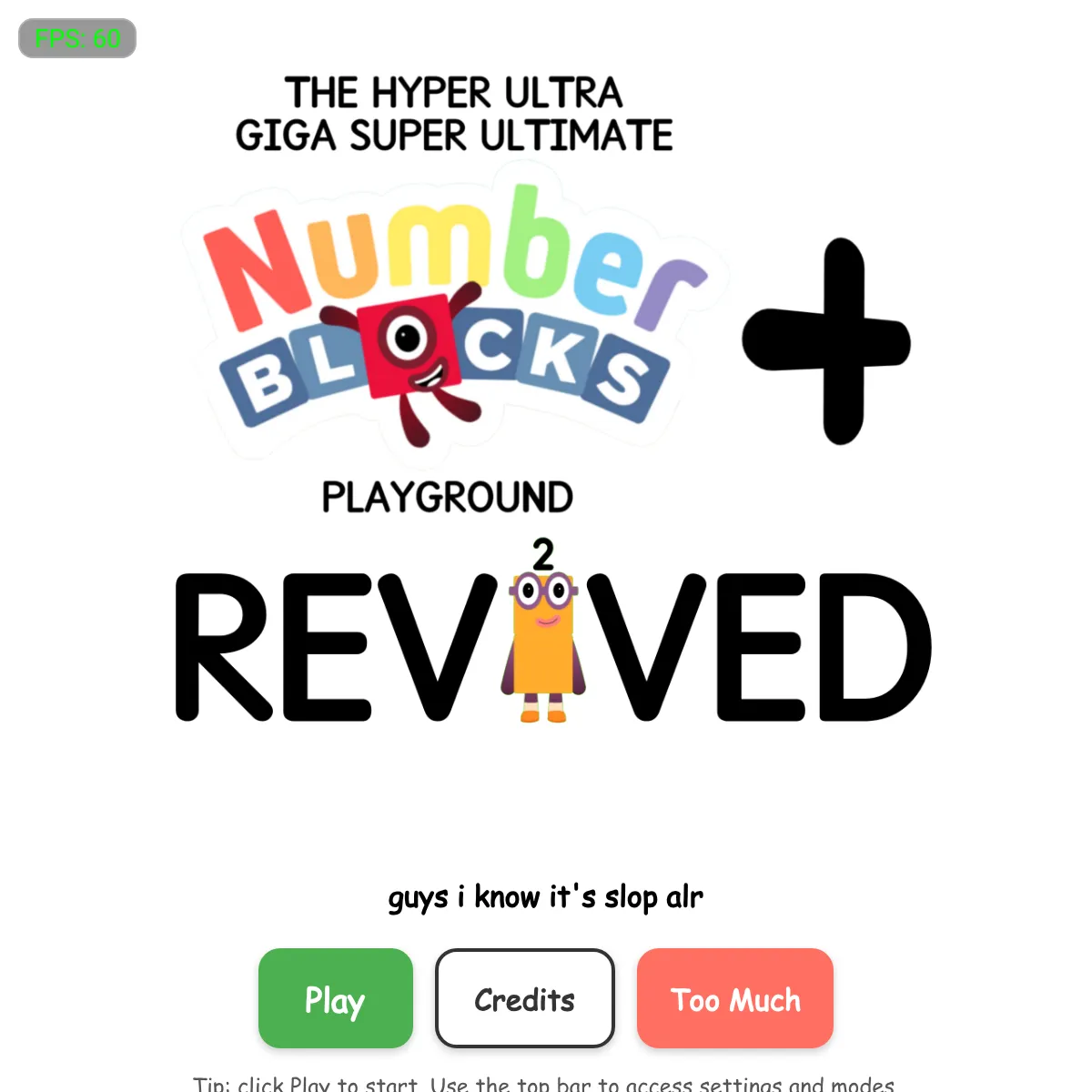 THE HYPER ULTRA GIGA SUPER ULTIMATE NUMBERBLOCKS PLAYGROUND+
