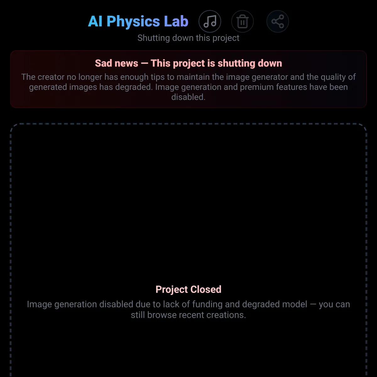 the project is loading