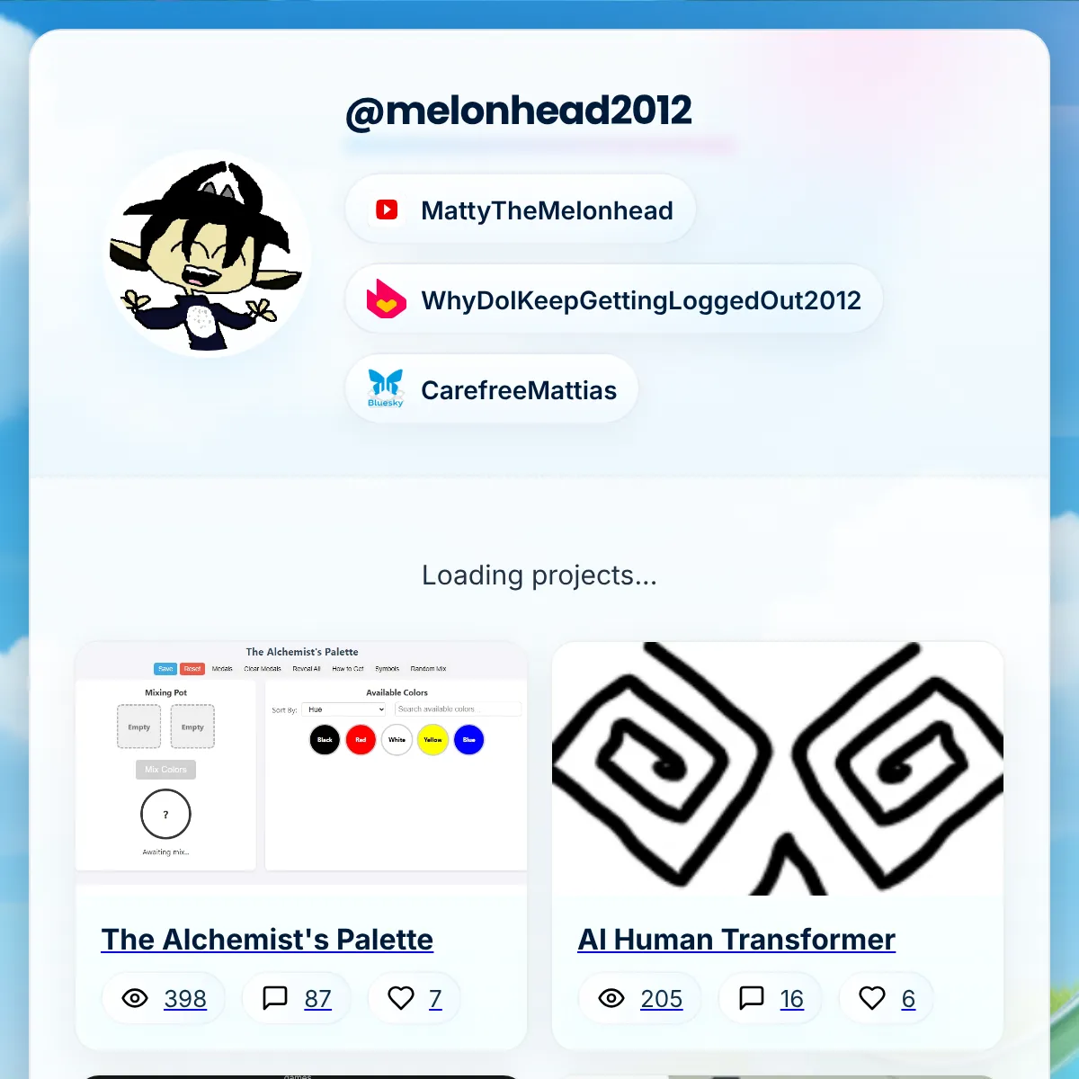 the project is loading