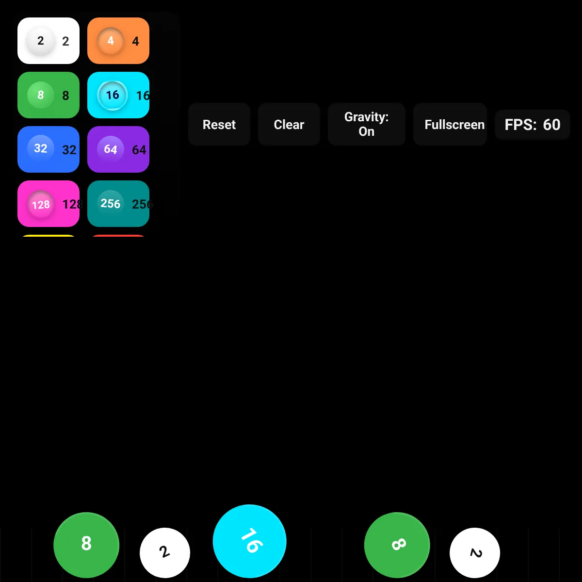 2048 Ball Sandbox