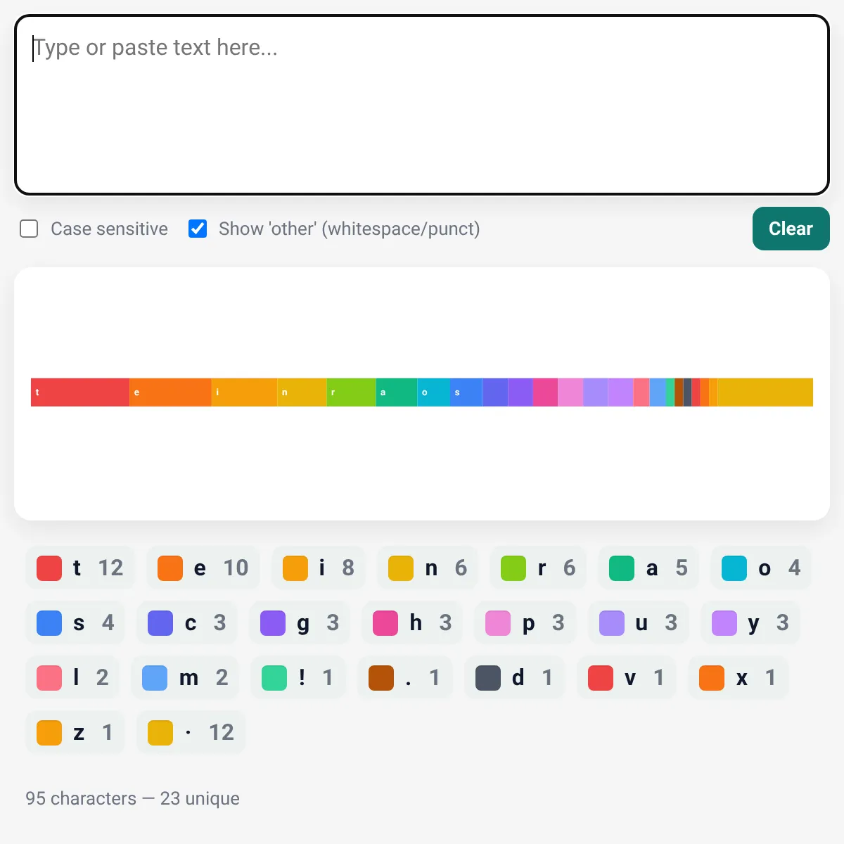 Text to bar graph